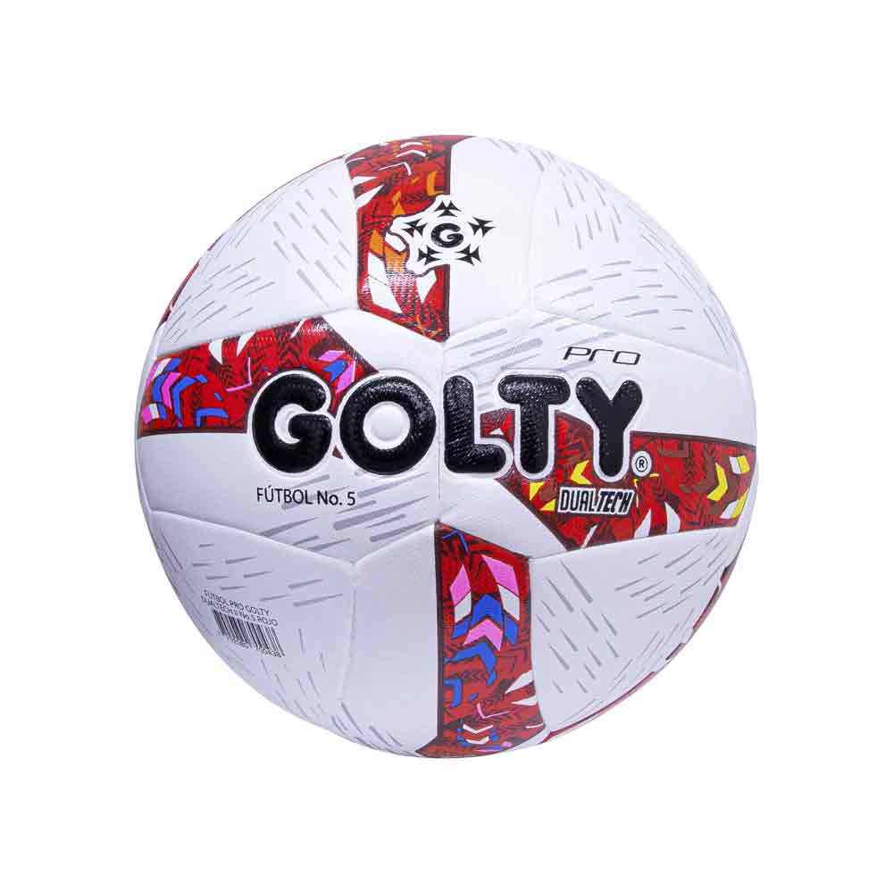 PELOTA P/FUTBOL DUALTECH II SEMIPROFESIONAL Color ROJO Talla 5