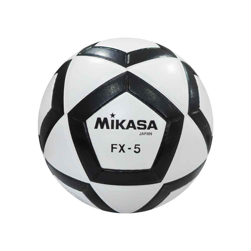 PELOTA P/FUTBOL MIKASA FX-5 CUERO SINT Color BLANCO/NEGRO Talla 5