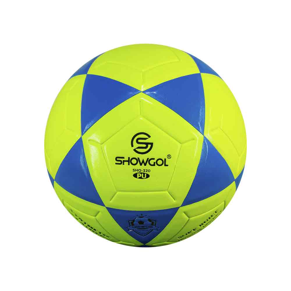 PELOTA PARA FUTBOL FT PU VULCANIZADO Color AMARILLO/CELESTE Talla 5