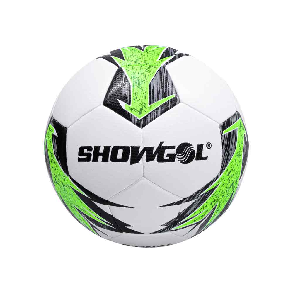 PELOTA P/FUTBOL SHOWGOL SIGNAL Color BLANCO/NEGRO/VERDE Talla 5