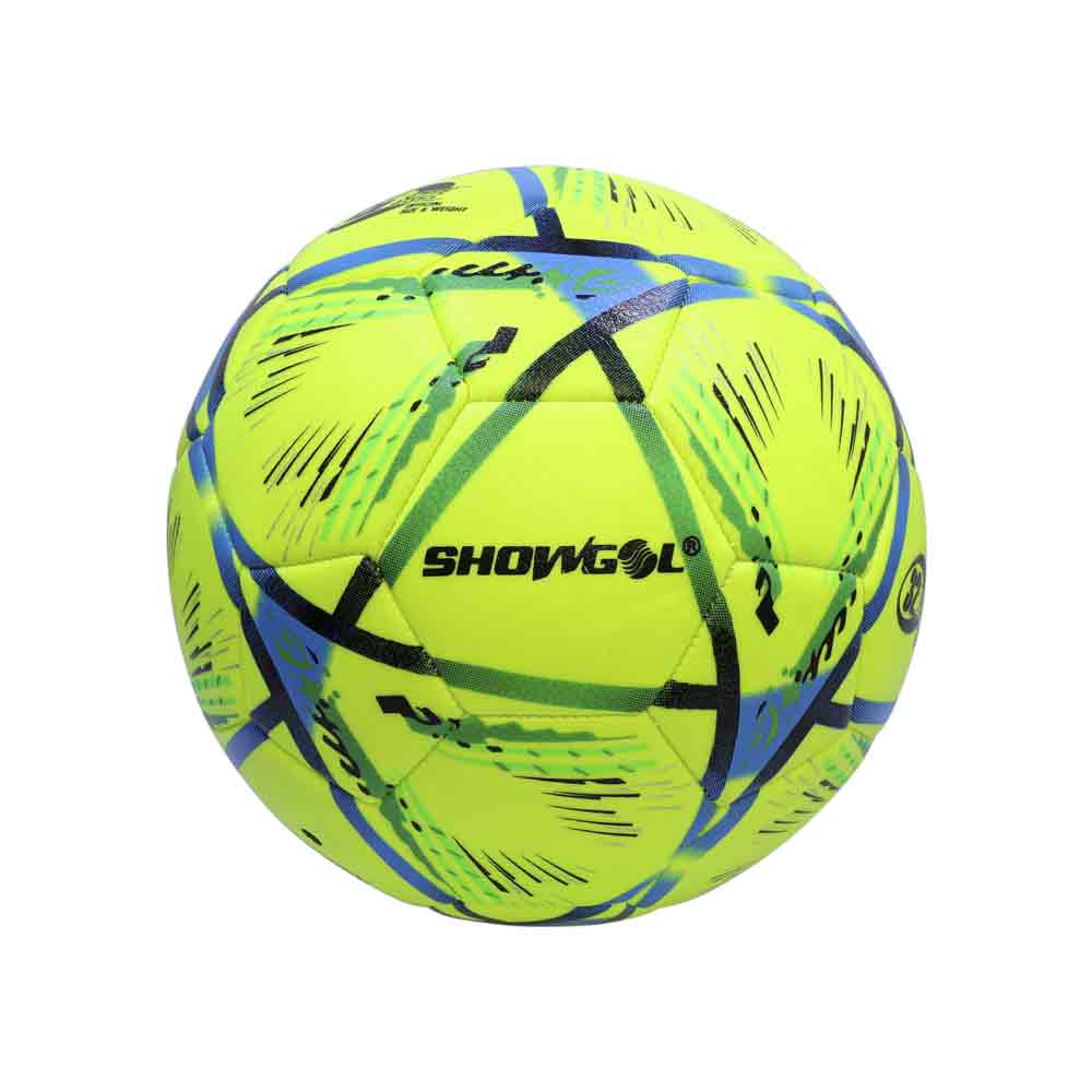 PELOTA P/FUTBOL SHOWGOL CUERO PVC FOAM H Color AMARILLO/CELESTE Talla 5