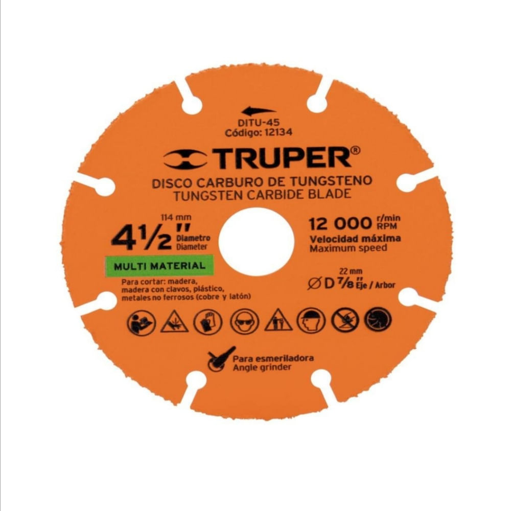 Disco Multiuso multimaterial TRUPER