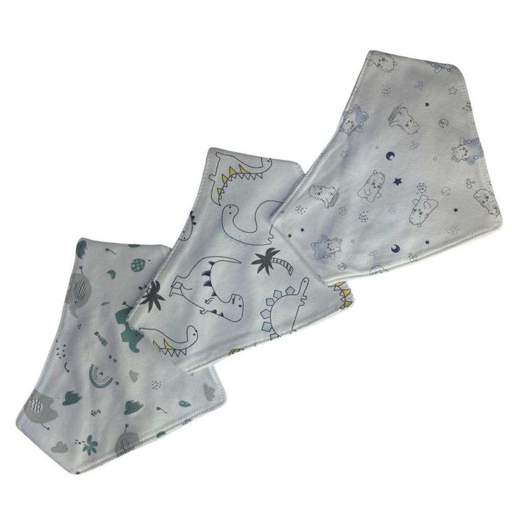 Pack 3 Babero Bandana Para Bebé (varón)
