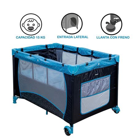 Cuna Corral Pack and Play Stella Azul