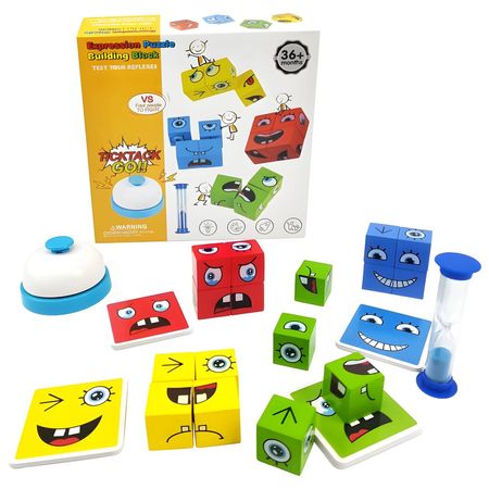 Juego de Mesa Cubos de Emociones Rompecabezas para Niños