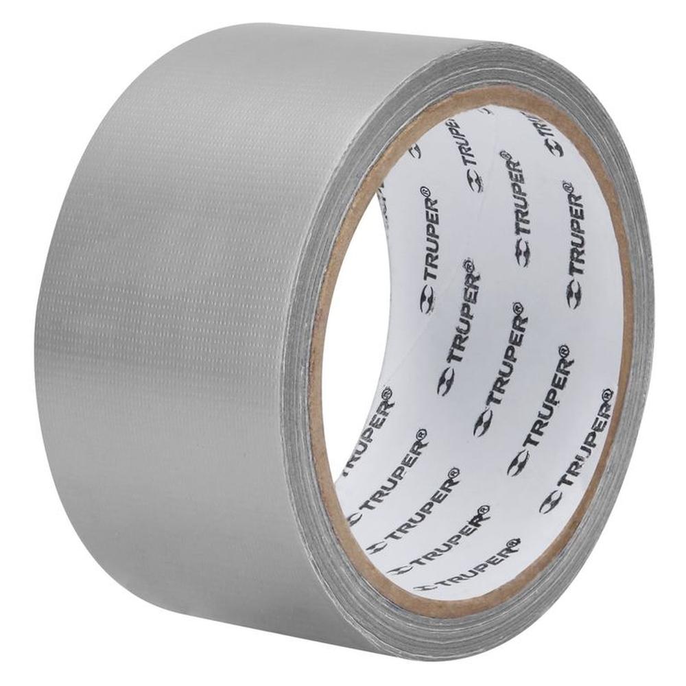 Cinta Duct Tape 2 x 10m sella ductos Plateado TRUPER