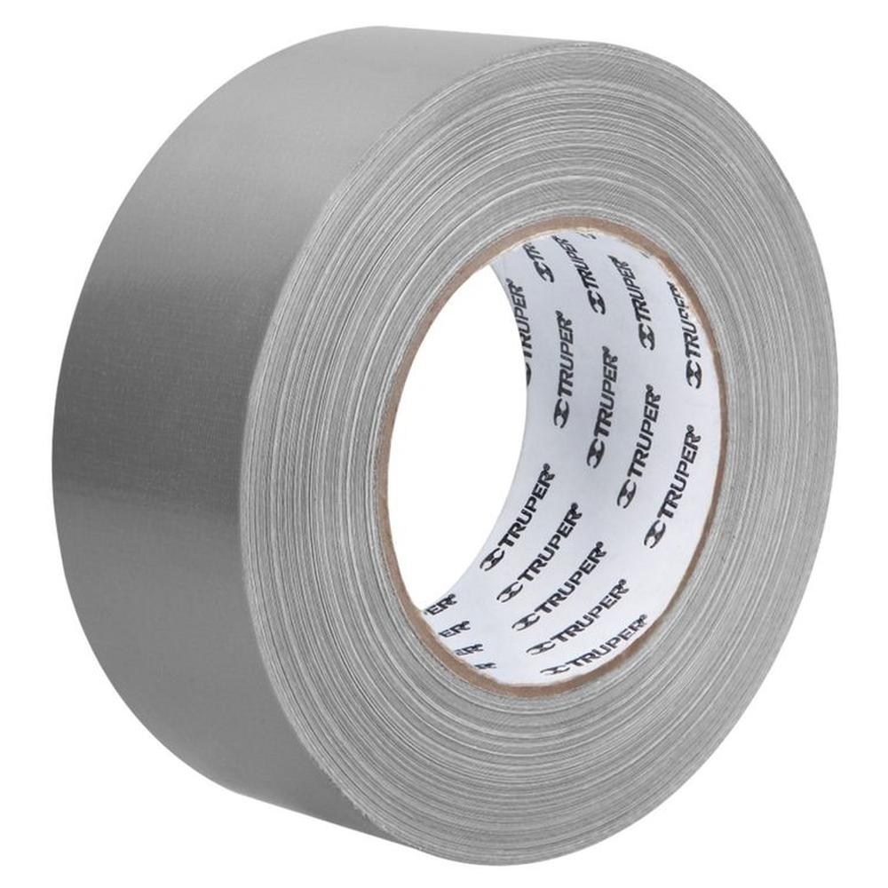 Cinta Duct Tape 2 x 50m sella ductos Plateado TRUPER
