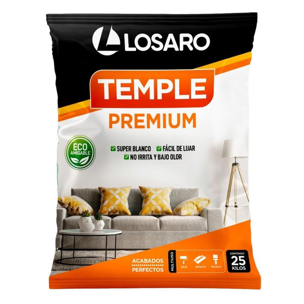 TEMPLE PREMIUM LOSARO X 25 KG SUPER BLANCO