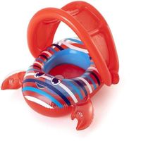 Bestway - Flotador inflable infantil cangrejo con techo