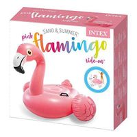 Flotador inflable montable modelo Flamenco rosa - INTEX