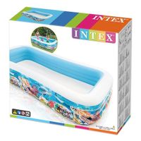 PISCINA INFLABLE INTEX INFANTIL TROPICAL RECTANGULAR