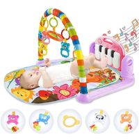 Gimnasio de Bebe con Piano Para Patear Rosado