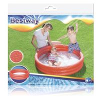 Pileta Inflable Redonda Tres Anillos rojo