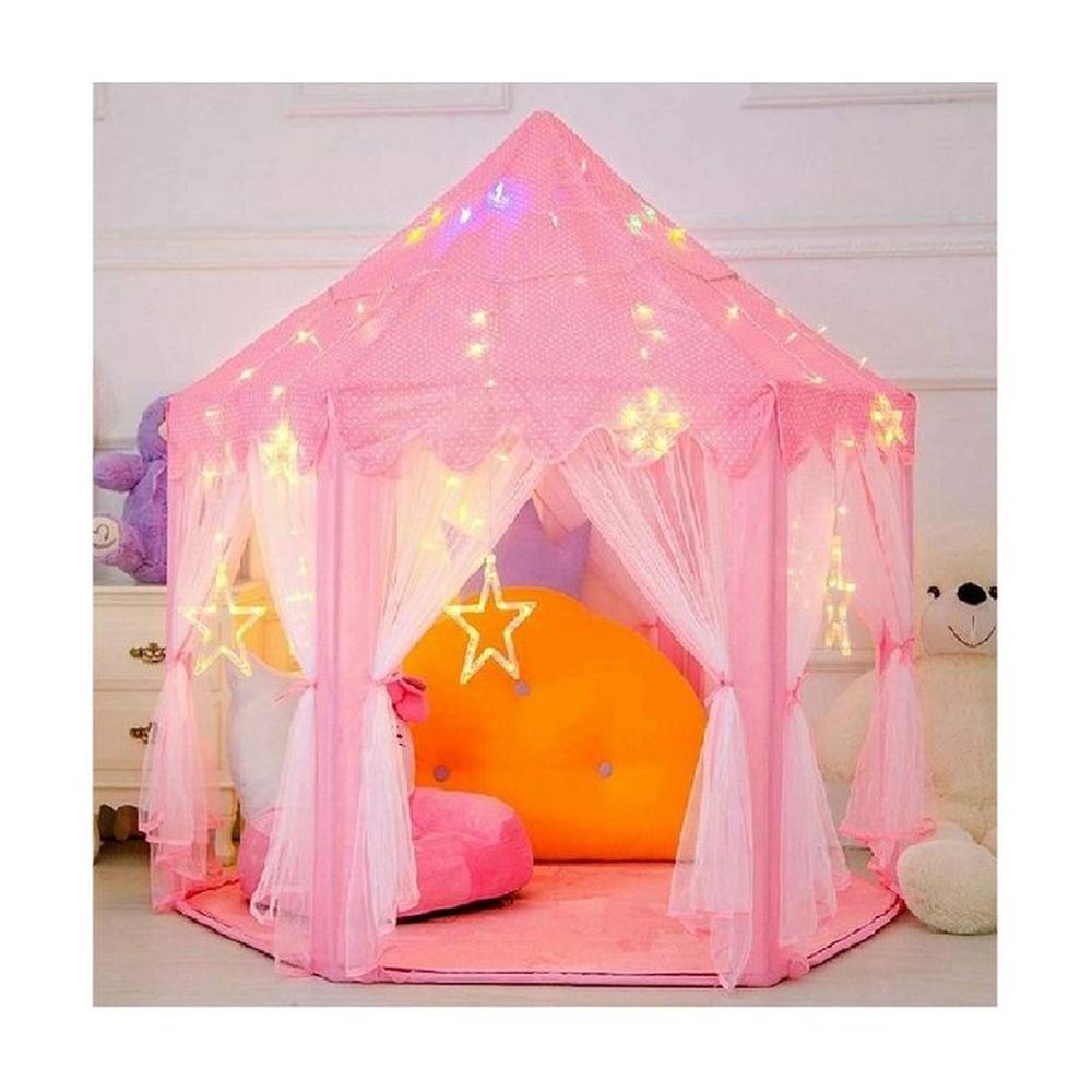 Carpa castillo princesa con luces modelo tul