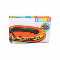 Intex - Bote inflable modelo Explorer Capacidad 186 kg con inflador y remos