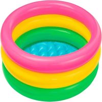 Intex - Piscina inflable 3 aros con base inflable Multicolor
