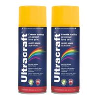 Pintura spray color amarillo CAT, pack 2 unidades ULTRACRAF TRUPER