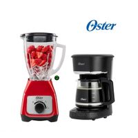 Combo Oster Licuadora 1.5 L y Cafetera PROGRAMABLE 12 TAZAS