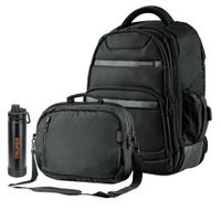 Mochila porta laptop USB +Maleta maletín porta laptop 17 morral truper