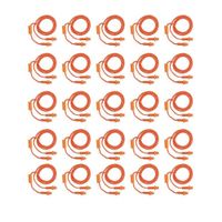 25 Tapones auditivos reutilizable triple barrera con cordón