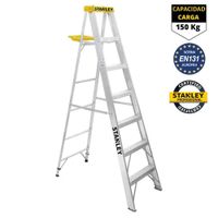 ESCALERA TIJERA 6 PELDAÑOS ALUMINIO STANLEY