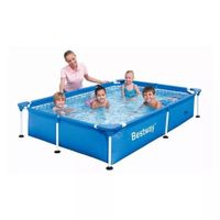 Bestway - Piscina estructural rectangular Armable 2.21 M x 1.50 M x 43 CM
