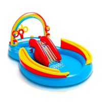 Intex - Piscina Inflable Arcoíris con centro de juegos
