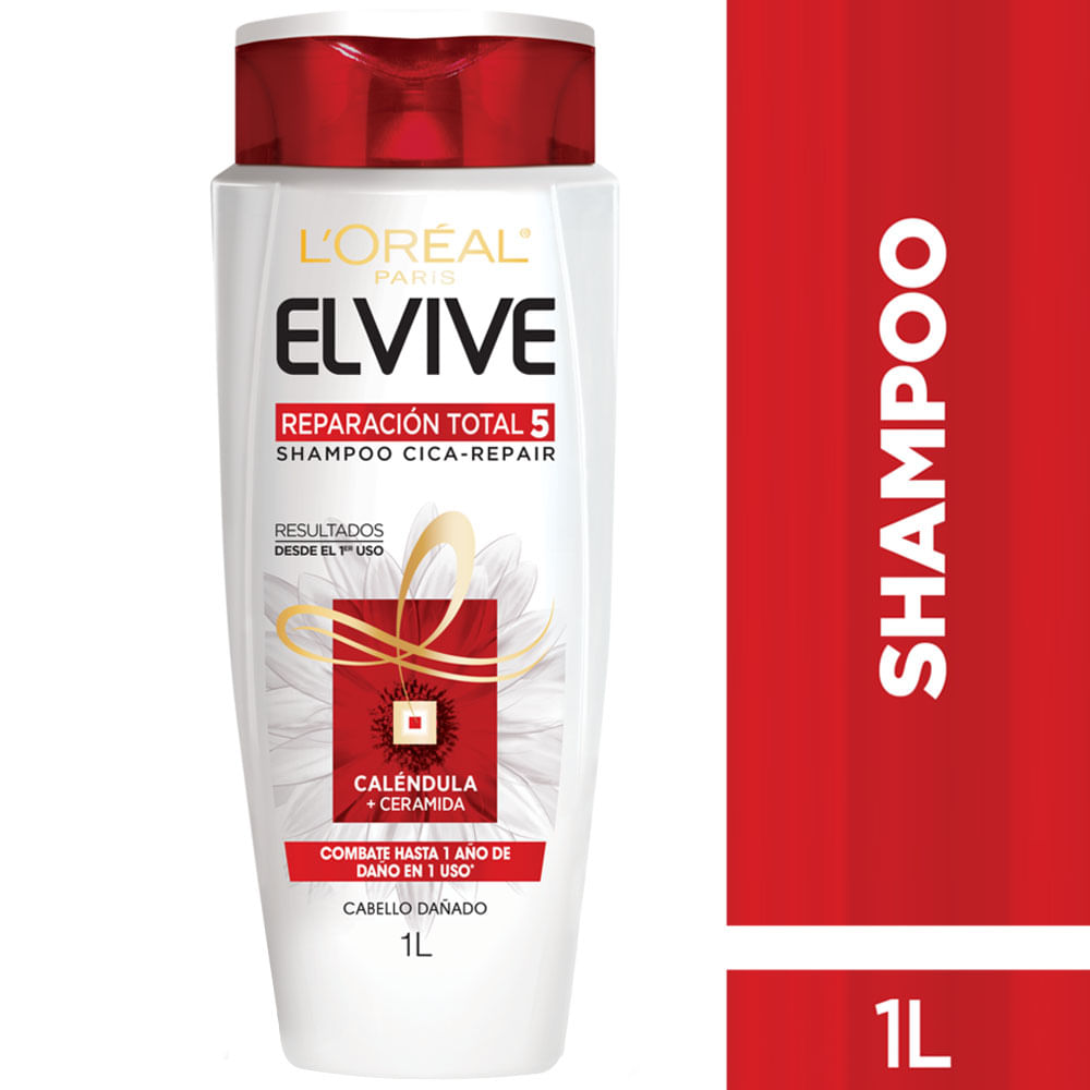 Shampoo ELVIVE RT5 Cica Repair Frasco 1L plazaVea Supermercado