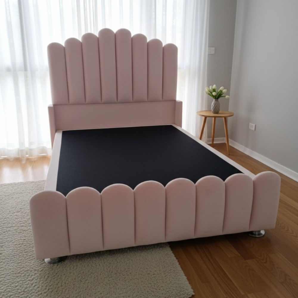 CAMA CON PIECERA PALO ROSA - RENOVA HOME