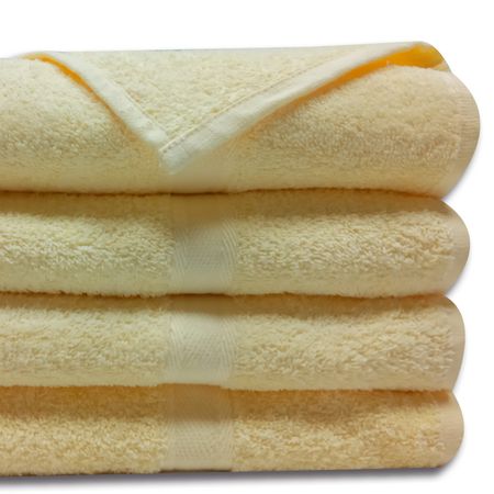 Toalla de Baño Algodón Amarillo 480gr 70 x 140 cm Free Home