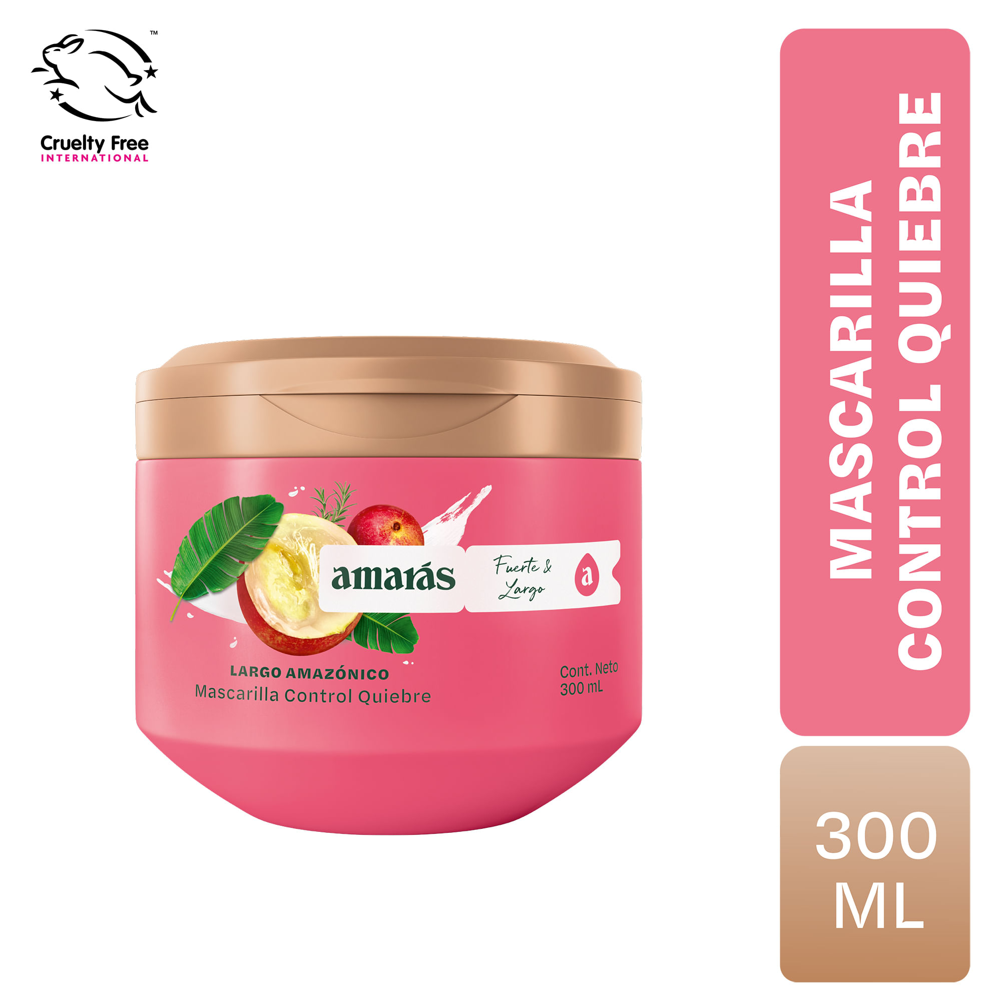 Mascarilla Capilar AMARÁS Largo Amazónico Pote 300ml