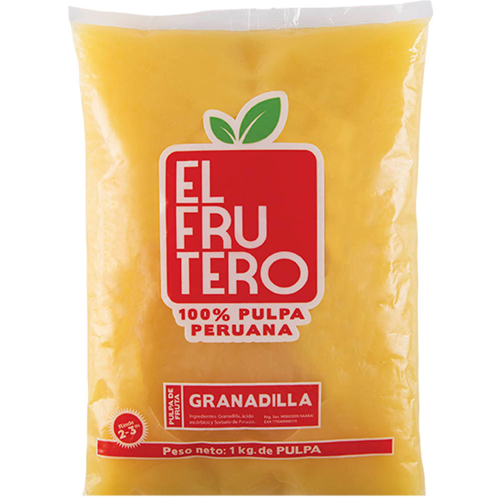 Pulpa de Granadilla Congelada EL FRUTERO Bolsa 1kg