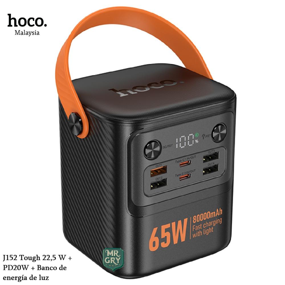 Power Bank 80000mah Carga Rápida 65W Hoco J152 PRO para Exteriores
