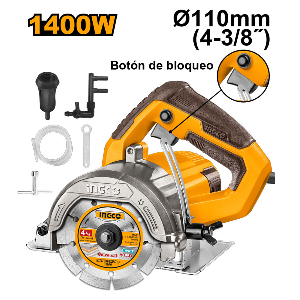 Cortador de Mármol 1400W 110MM MC140068