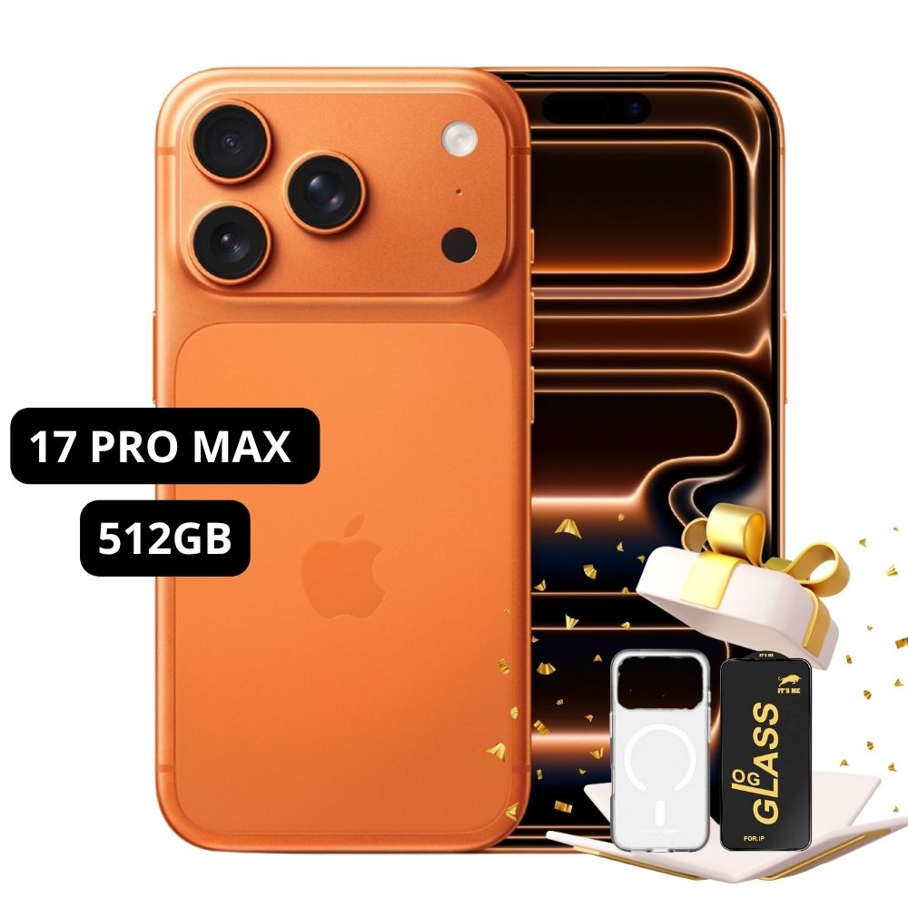IPHONE 17 PRO MAX eSIM 512GB COSMIC ORANGE - INCLUYE MICA Y CASE DE REGALO