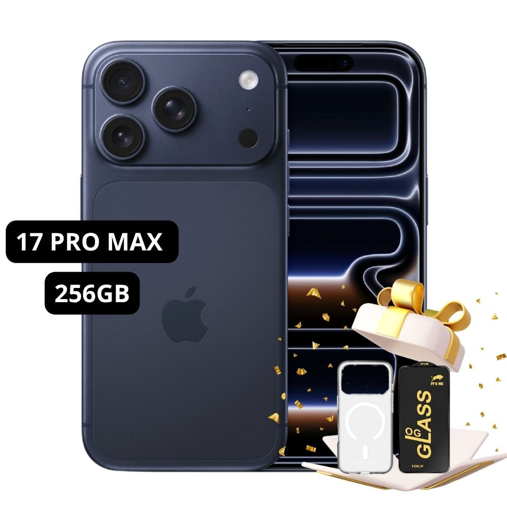 IPHONE 17 PRO MAX ESIM 256GB DEEP BLUE - INCLUYE MICA Y CASE DE REGALO