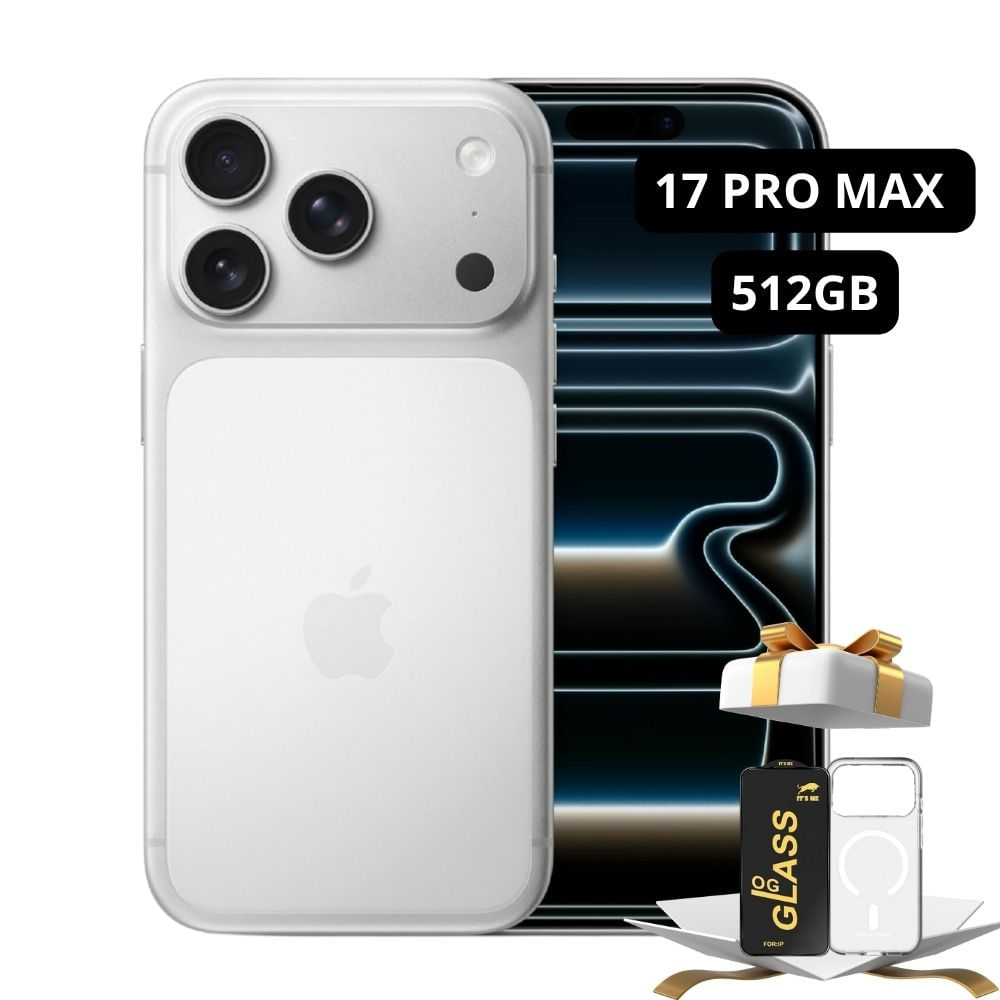 IPHONE 17 PRO MAX ESIM 512GB SILVER - INCLUYE MICA Y CASE DE REGALO