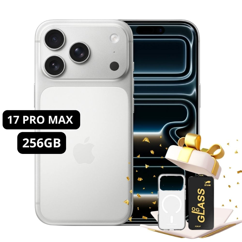 IPHONE 17 PRO MAX ESIM 256GB SILVER  - INCLUYE MICA Y CASE DE REGALO
