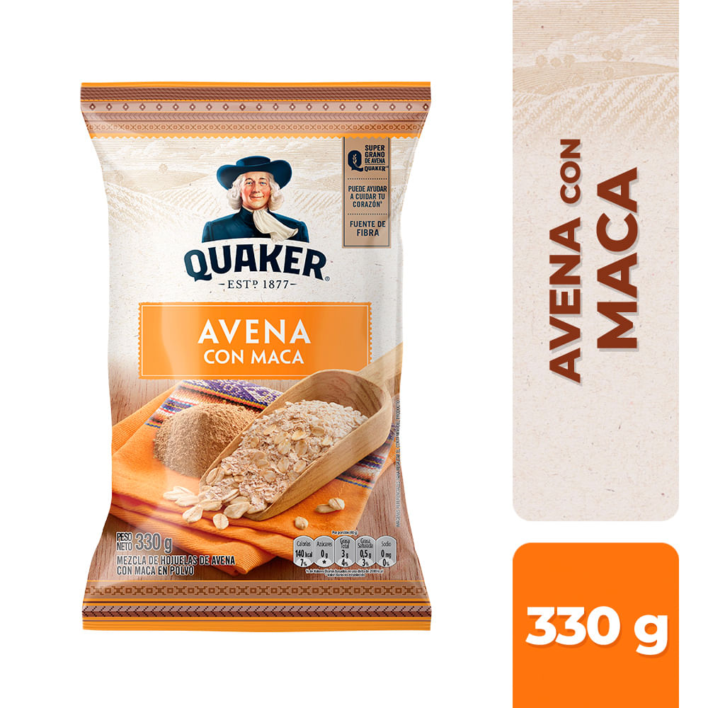 Avena QUAKER Con Maca Bolsa 330g