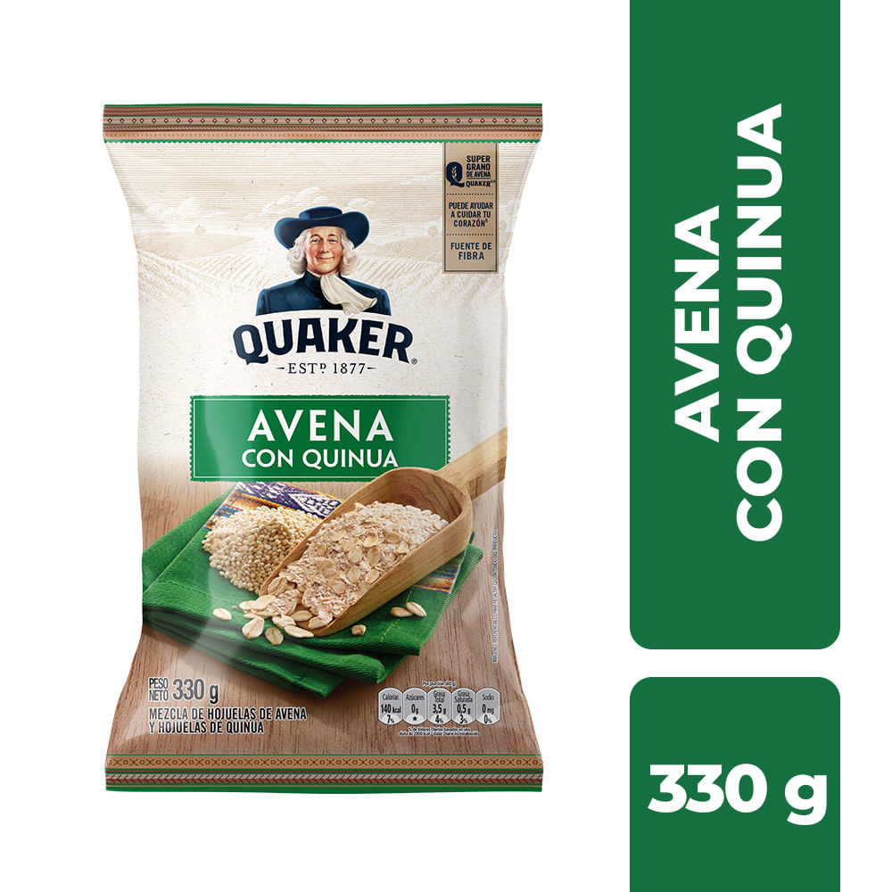 Avena QUAKER Con Quinua Bolsa 330g