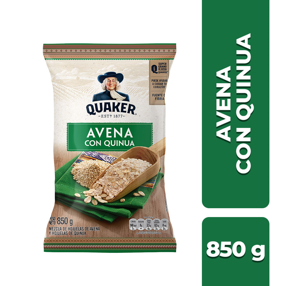 Avena QUAKER Con Quinua Bolsa 850g