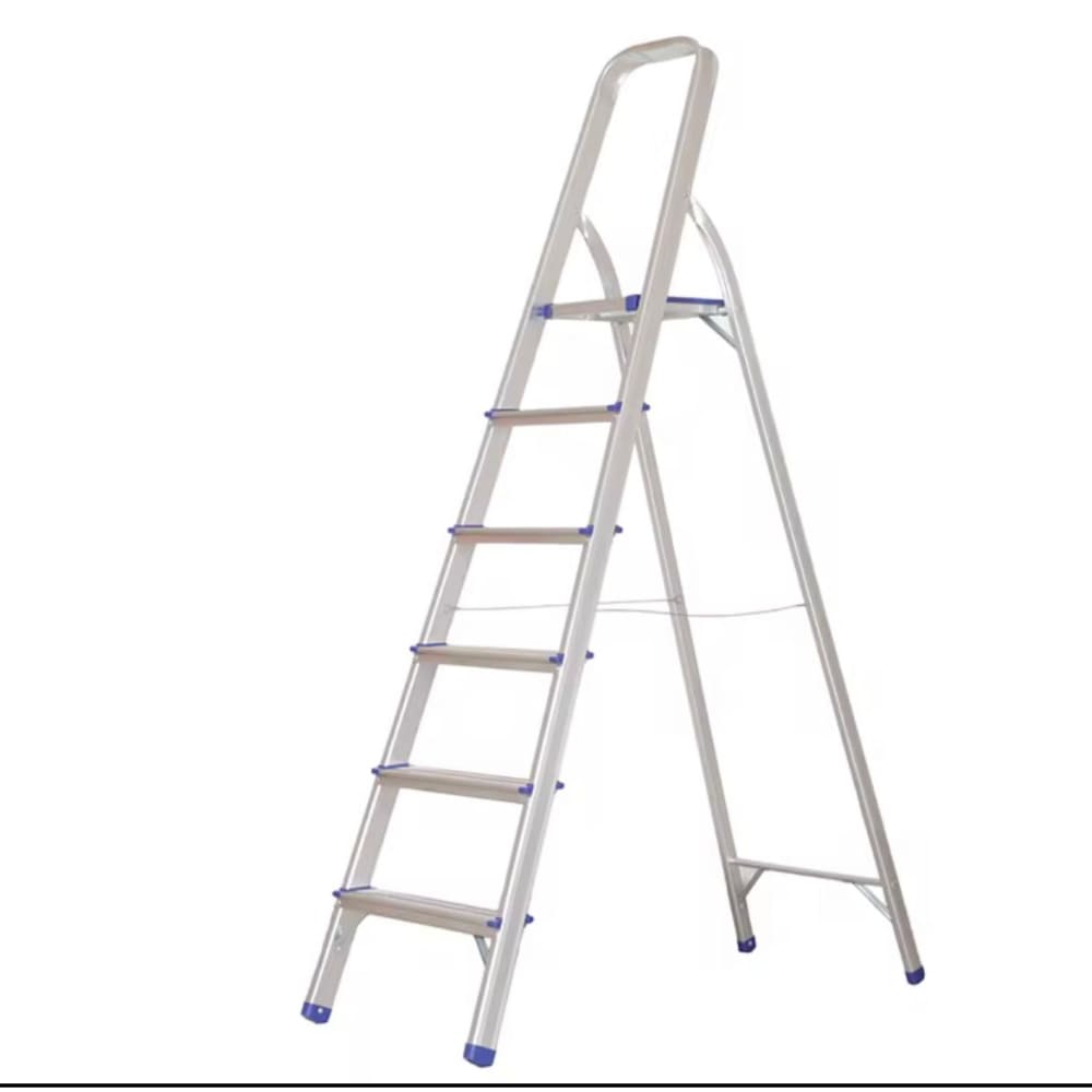 Escalera Aluminio Plegable 6 Peldaños Antideslizante Multifuncional