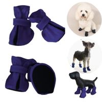 ZAPATOS IMPERMEABLES PARA PERROS Y MASCOTAS AZUL NOCHE-L