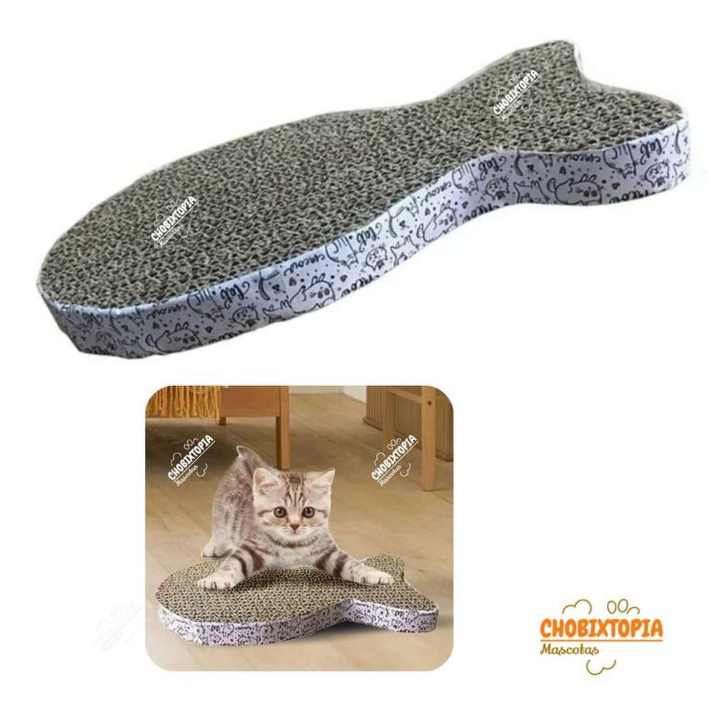 RASCADOR PARA GATOS FORMA PESCADITO
