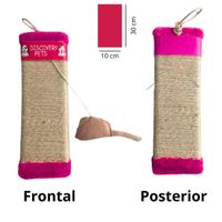 RASCADOR PARA GATO FORMA DE TABLA-FUCSIA