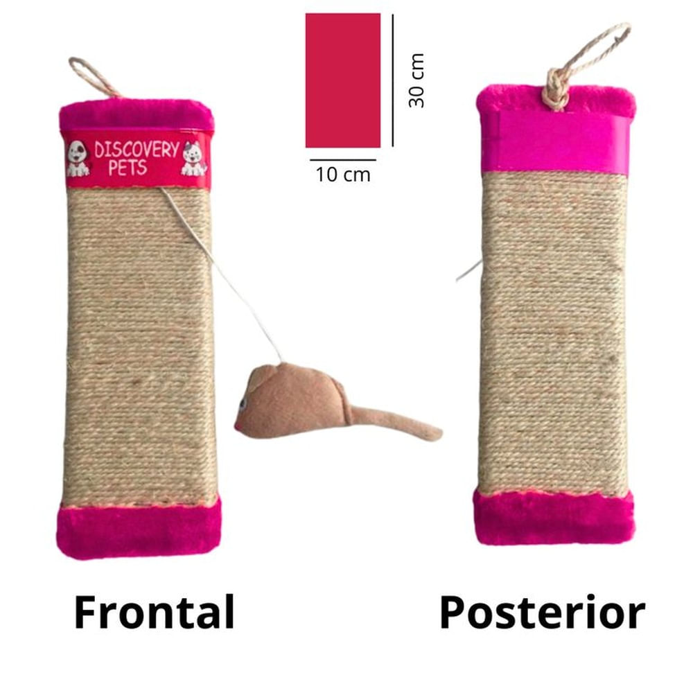 RASCADOR PARA GATO FORMA DE TABLA-FUCSIA