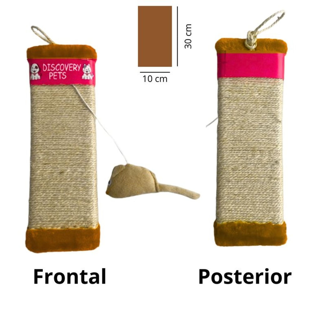 RASCADOR PARA GATO FORMA DE TABLA-MARRON