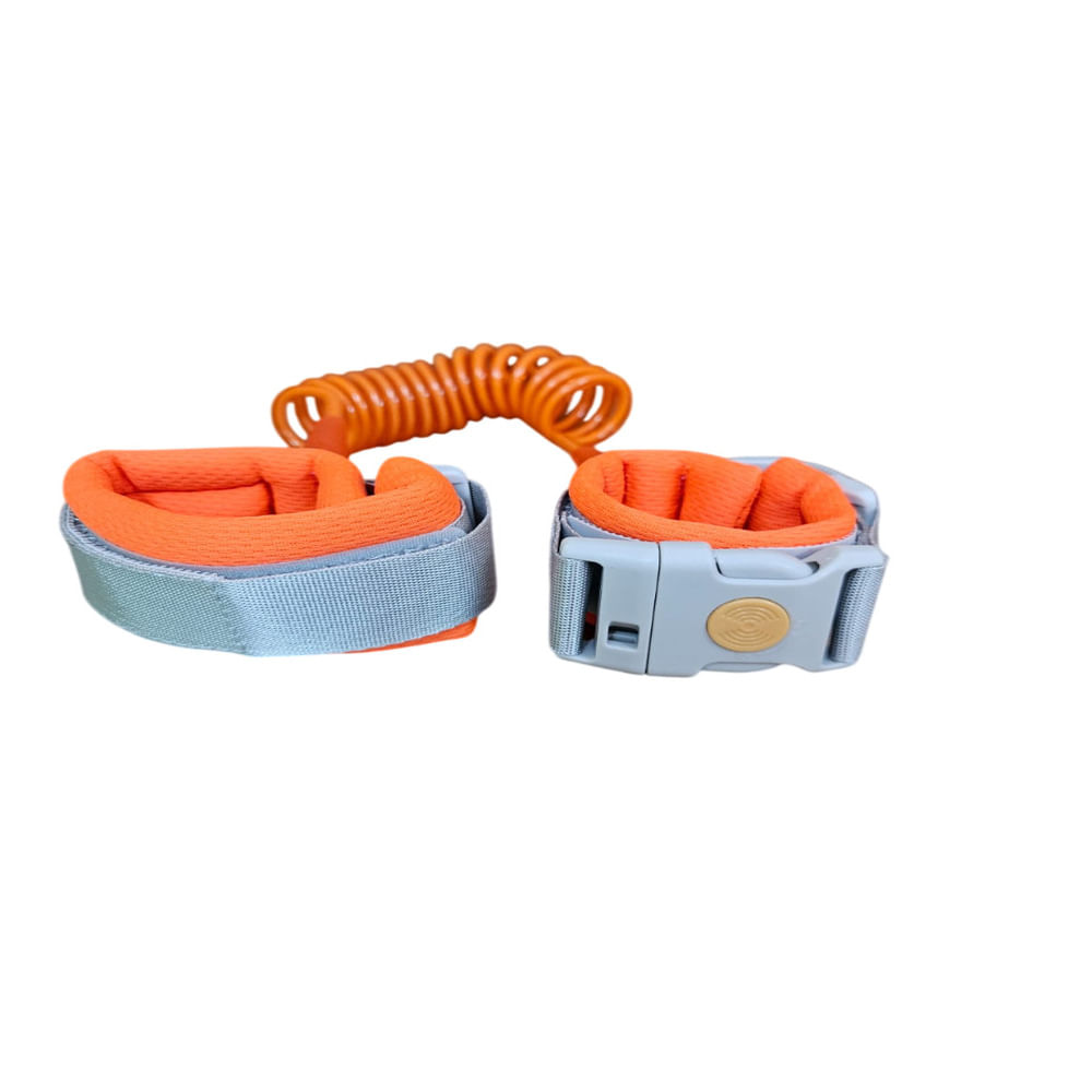 Correa de Muñeca Antirrobo para Bebe y Niños con Bloqueo De Seguridad Naranja