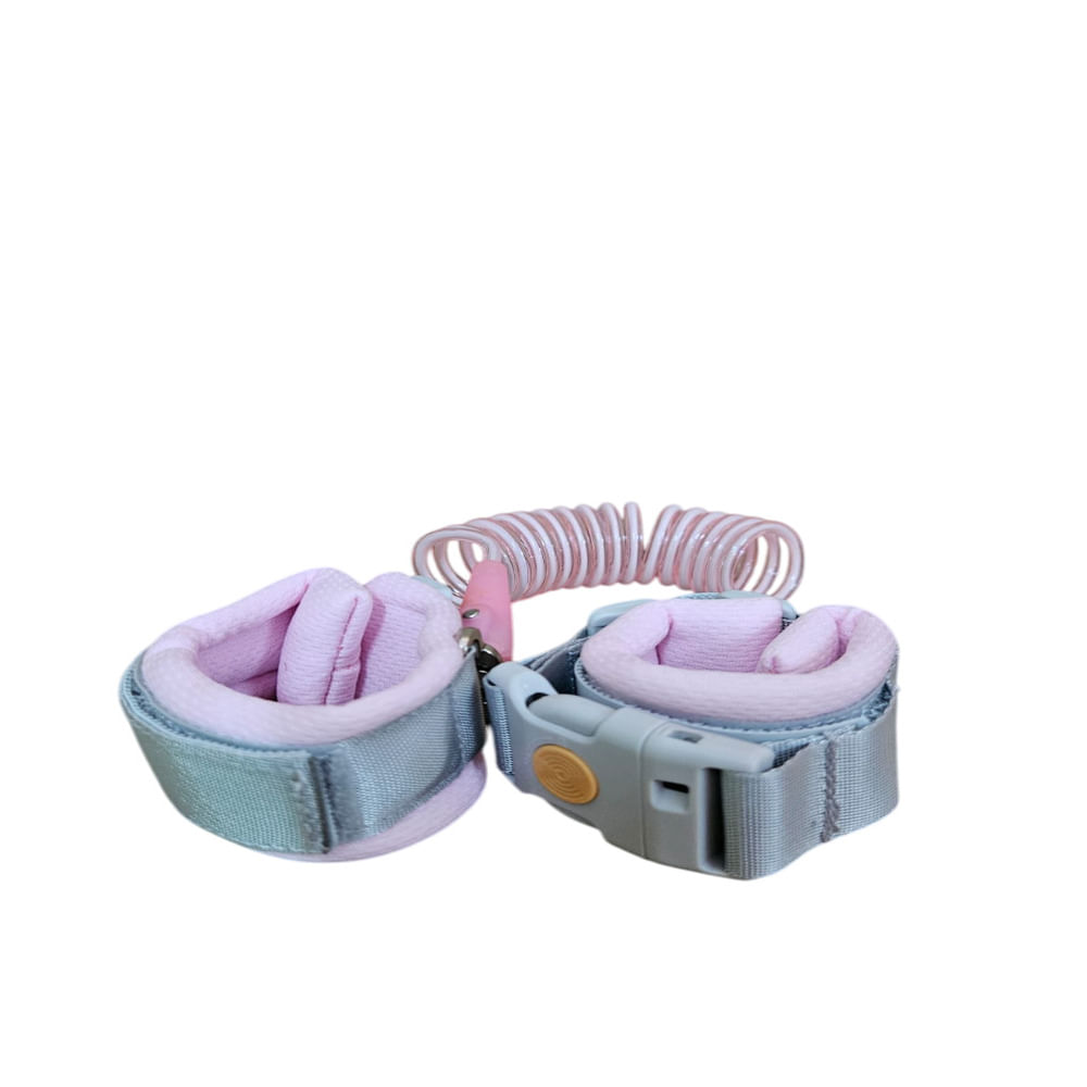 Correa de Muñeca Antirrobo para Bebe y Niños con Bloqueo De Seguridad Rosado