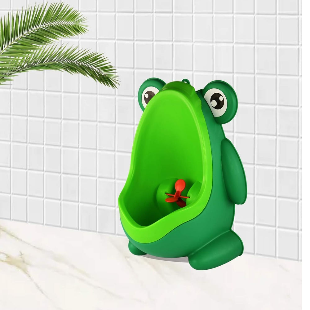 Orinal Montado en la Pared Conveniente Animal Bonito Inodoro de Pie Verde